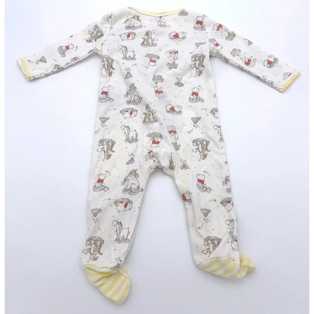 Disney Baby Winnie‎ the Pooh Footed Snap Sleeper Pajamas 3/6M